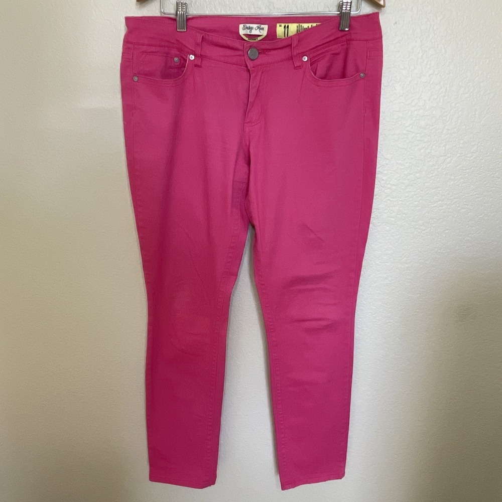 Indigo Rein Juniors Jeans Size 11 Skinny Denim Pink